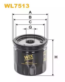 WIX FILTERS wl7513 -  Фильтр масляный двигателя